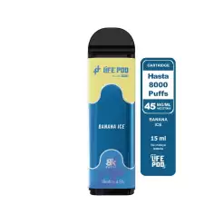 Life Pod Recarga Banana ICE 8.000 Puff 4.5%