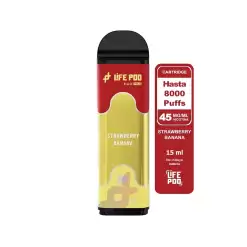 Life Pod Recarga Strawberry Banana 8.000 Puff 4.5%